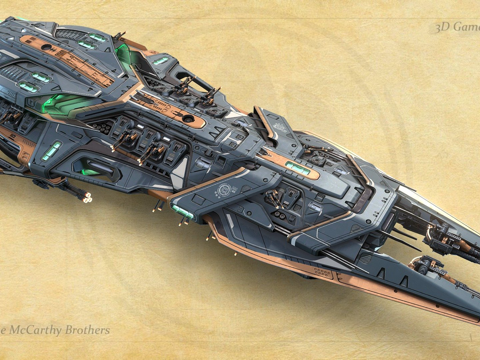  巴斯猎犬克尔维特3d模型 