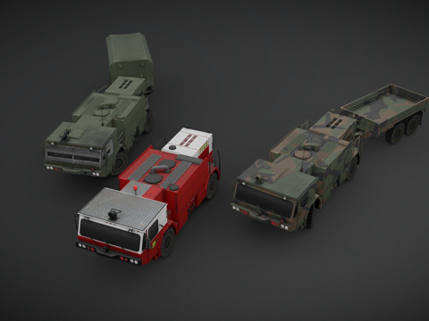  奥什科什P19A3d模型 