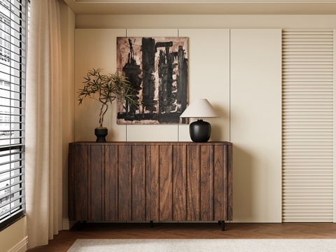  中古玄关柜 边柜 餐边柜 储物柜3d模型 