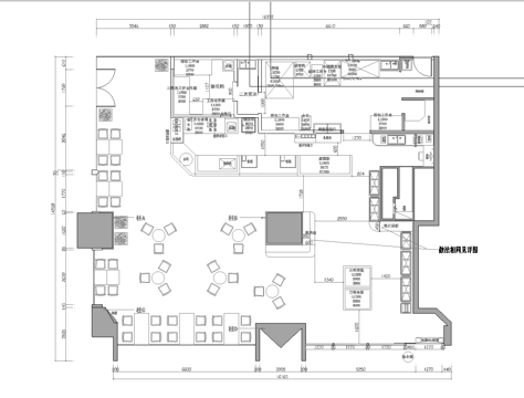 蛋糕面包店  最新全套施工图设计cad施工图