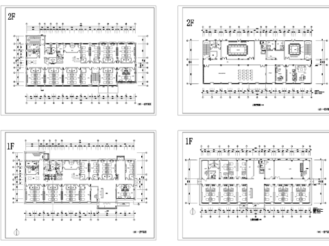 两层养老院 最新平面施工图设计cad施工图