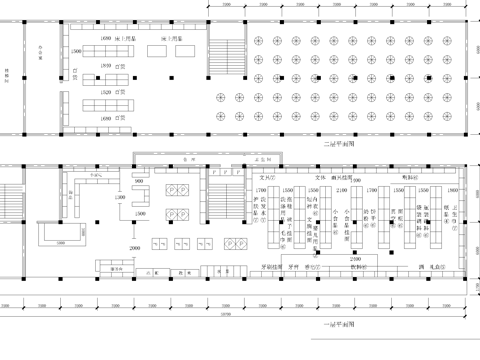 大型超市 最新平面施工图设计cad施工图