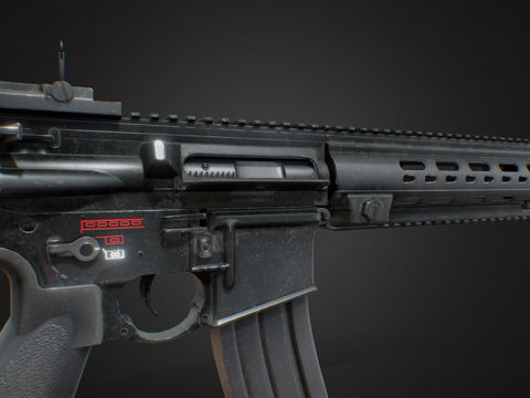  HK 416 A7步枪3d模型 