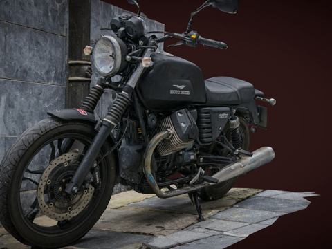  摩托V7摄影测量扫描3d模型 