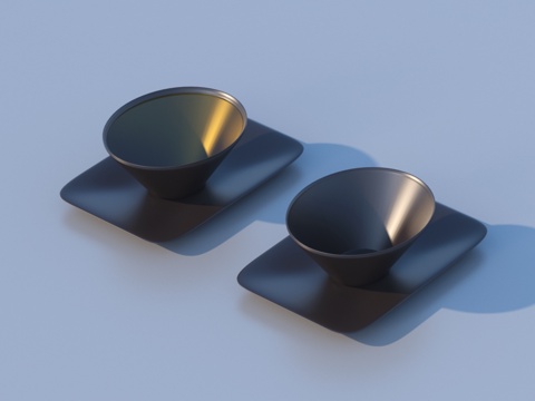  茶杯 茶水 茶具 小品3d模型 