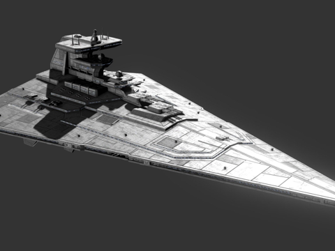  无敌级星际巡洋舰3d模型 