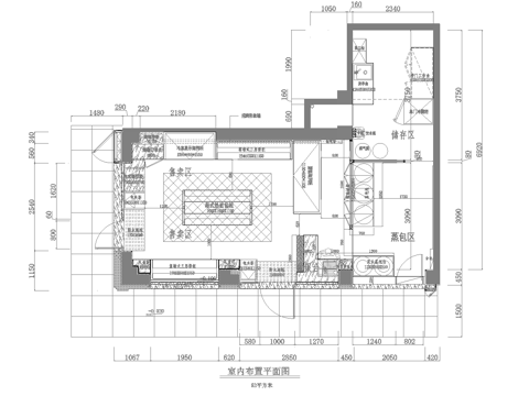 蛋糕面包店  最新全套施工图设计cad施工图