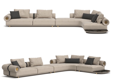  转角沙发3d模型 