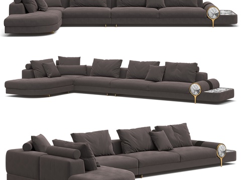  转角沙发3d模型 