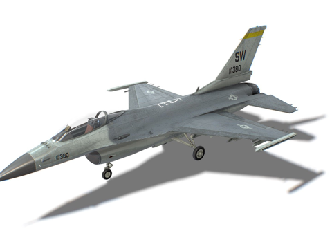  F16战隼喷气战斗机3d模型 