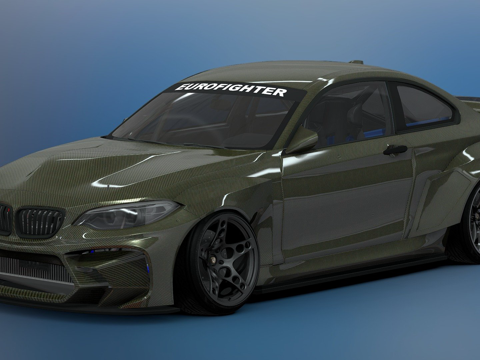  宝马F22 欧洲战斗机3d模型 