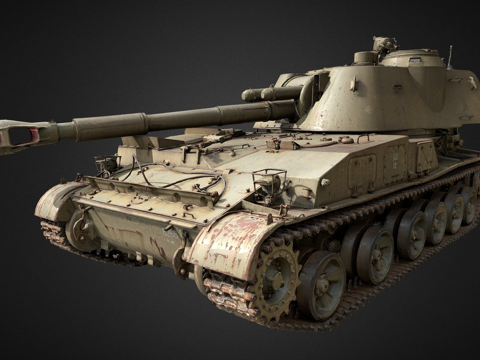  坦克总部扫描  苏联2S33d模型 