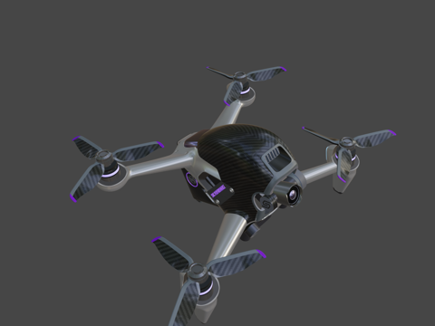  大疆FPV作者SDC高性能无人机3d模型 