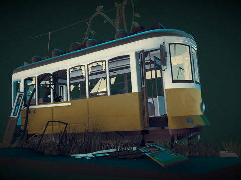  作业有轨电车2.03d模型 