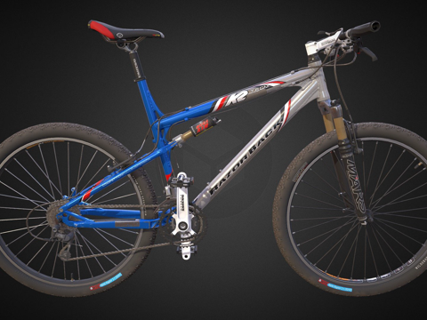  K2山地自行车3d模型 