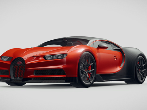  布加迪凯龙运动版20193d模型 