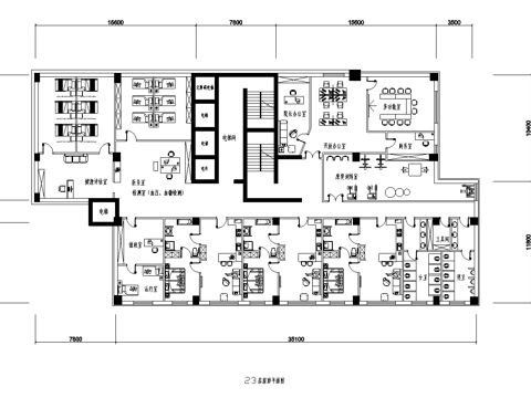 两层养老院 最新平面施工图设计cad施工图