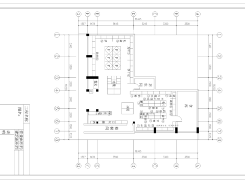 超市 最新平面施工图设计cad施工图