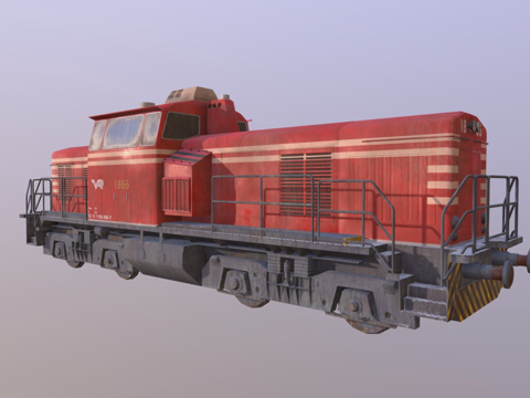  工业火车Dr143d模型 