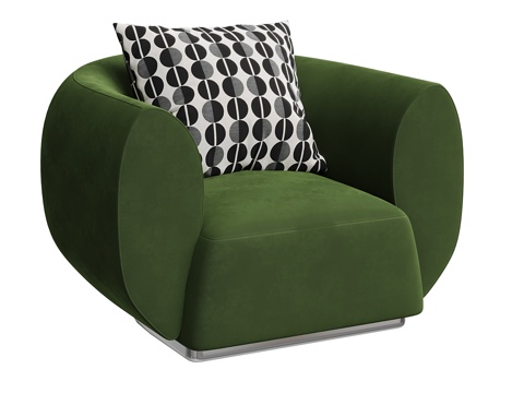  单人沙发3d模型 