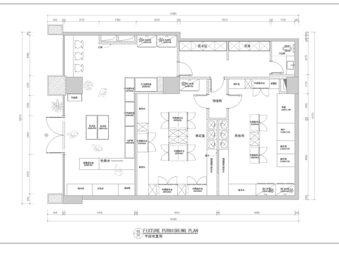 蛋糕面包店  最新平面施工图设计cad施工图