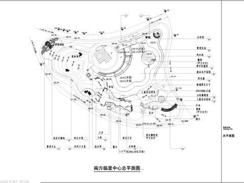 南方邻里中心景观平面CAD施工图cad施工图