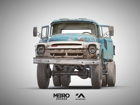  苏联卡车地铁离去3d模型 