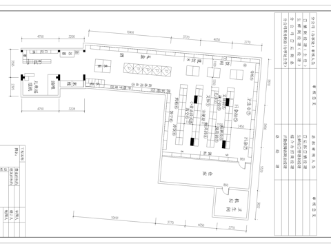 超市 最新平面施工图设计cad施工图