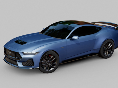  福特野马20美元3d模型 