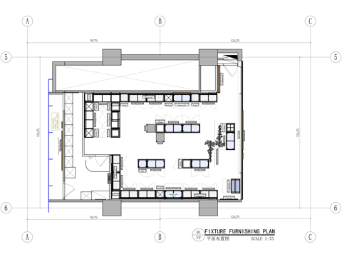 施华洛世奇珠宝专卖店cad施工图