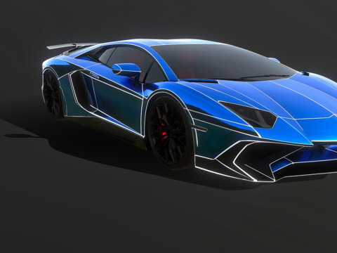  创战纪兰博基尼Aventador SV3d模型 