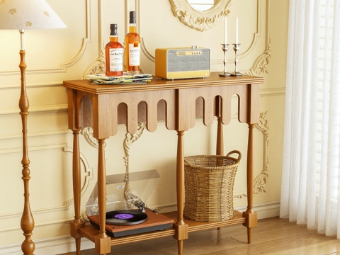  端景台 玄关柜 边柜 摆件3d模型 