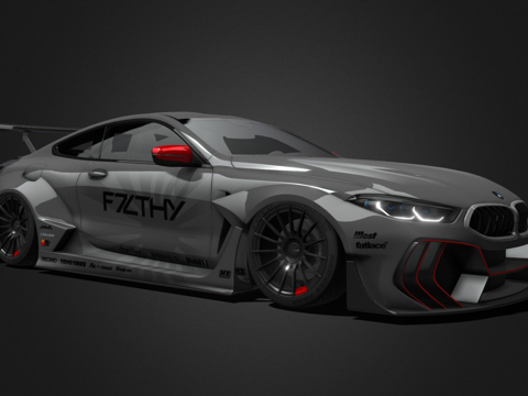  宝马M8竞赛版宽体3d模型 