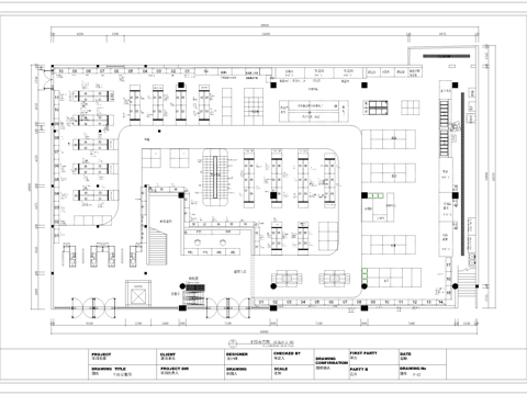 大型生鲜超市 最新全套施工图设计cad施工图