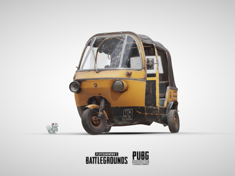  绝地求生嘟嘟车3d模型 