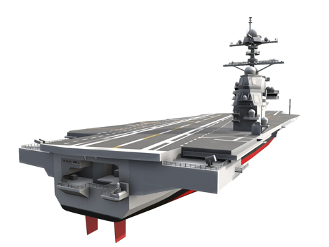  航空母舰3d模型 