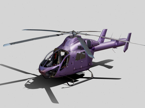  MD直升机MD902探险者3d模型 