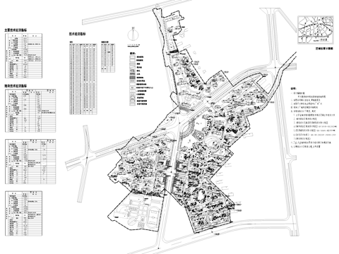 镇江铝加工厂地块居住区规划平面CAD施工图cad施工图