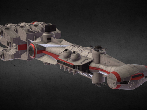  星球大战  CR90轻型护卫舰3d模型 