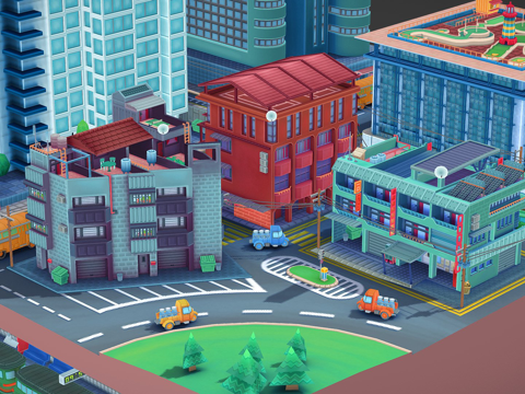  摩天大楼3d模型 