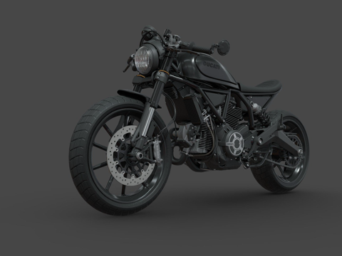  杜卡迪Scrambler3d模型 