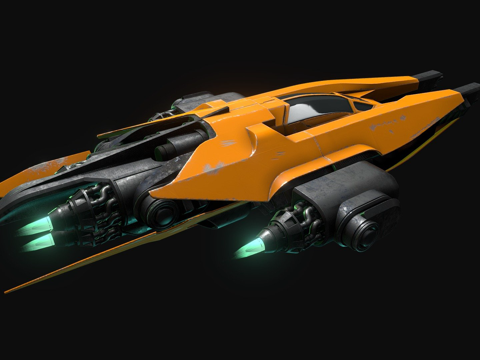  宇宙飞船3d模型 