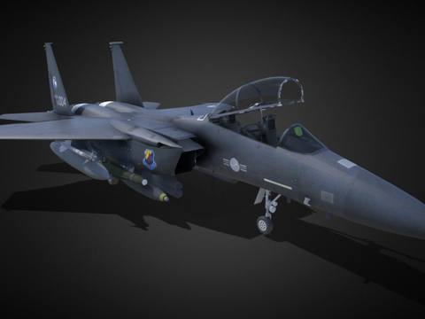  喷气式战斗机3d模型 