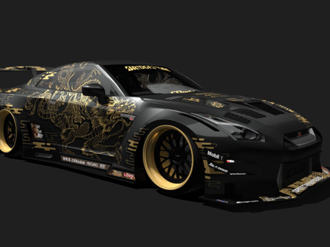  日产GTR R35 GT V2版3d模型 