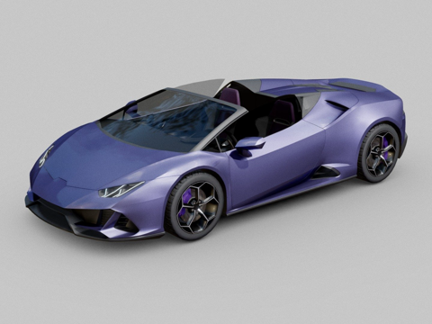  兰博基尼Huracan  25美元3d模型 