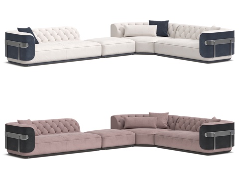  转角沙发3d模型 