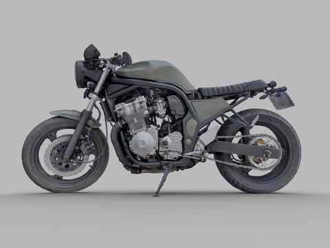  铃木Bandit 700定制版3d模型3d模型 