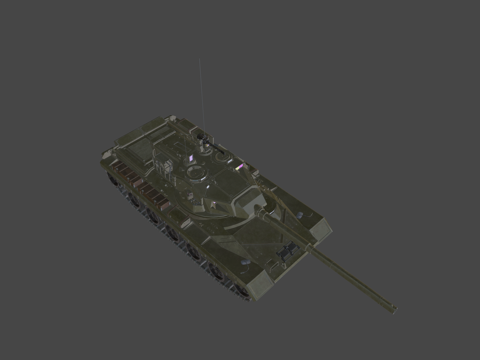  虚构冷战坦克3d模型 