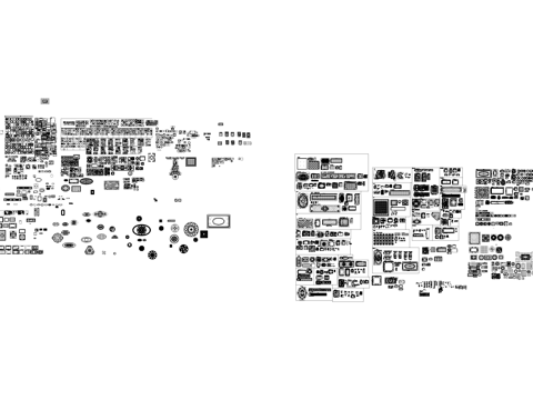 地面拼花纹样CAD施工图库cad施工图