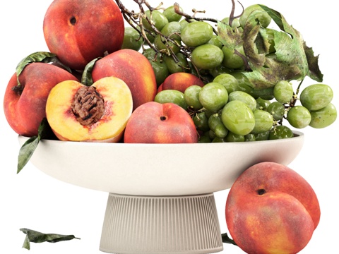  现代水果摆件3d模型 